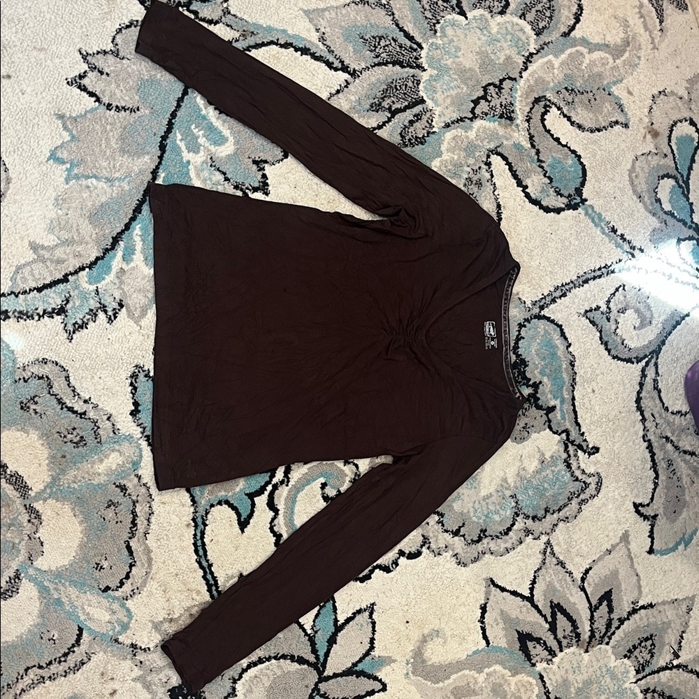 Horny Toad Chocolate Brown Top